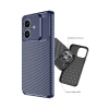 Oppo A3 Kılıf Auto Focus Karbon Kapak - Lacivert
