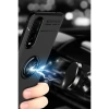 Oppo Find X2 Kılıf Range Yüzüklü Silikon - Siyah