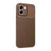 Oppo Oppo A6t 5g Auto Focus Karbon Kapak - Kahverengi