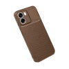 Oppo Oppo A6t 5g Auto Focus Karbon Kapak - Kahverengi