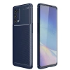 Oppo Reno 5 Pro Kılıf Auto Focus Karbon Kapak - Lacivert