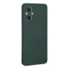Oppo Reno 7 Lite Kılıf Nano İçi Kadife Silikon - Koyu Yeşil