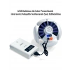 P-038 Solar Güneş Enerji Ve Usb Sarjli 5 Kanatlı