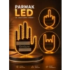 Parmak Led Amber Renkli Işık