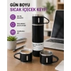 Paslanmaz Çelik 500 Ml Termos Seti – 8 Saat Isı Koruma, Vakumlu, Sızdırmaz Ve Taşınabilir