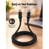 Pd Destekli Type C Şarj Ve Veri Kablosu Led Işıklı Tasarım