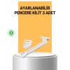 Pencere Cam Emniyet Kilidi Açılma Sınırlayıcı Set