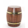 Pirinç Ahşap Fıçı Kumbara 18 Cm