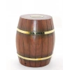 Pirinç Ahşap Fıçı Kumbara 18 Cm Wb536