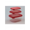 Plastik Saklama Kabı 3lü 400 Ml - 670 Ml - 1.2 Lt.-BNM-0513 (599)