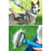Plastik Saplı Metal Kedi Köpek Bakım Kıtık Tüy Topak Açıcı Tarak