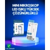 Pmma Optik Lensli Kompakt Taşınabilir Mikroskop