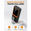 Powerbank 20000 Mah Dijital Ekranlı Ve Çok Kablolu Hızlı Şarj Cihazı