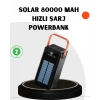 Powerbank Hızlı Şarj Solar Güneş Enerjili Çok Girişli