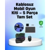 Profesyonel Mobil Lar İçin Rgb Klavyeli 5 Parça Oyun Kiti