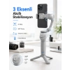 Profesyonel Telefon Gimbal Stabilizer 3 Eksen Sabitleme Çoklu Çekim Modları Uzun Pil Ömürlü Taşınabilir Tasarım