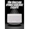 Q Klavye Türkçe Bluetooth Klavye Tüm Cihazlara Uyumlu Kablosuz