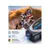 Q29 Motosiklet Kask Bluetooth Kulaklık Eşleşmeli 1080p Kamera Geniş Açı Su Geçirmez Intercom
