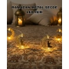 Ramazan Ay Işığı Secde Eden Adam Silüetli Led Peri Işığı