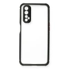 Realme 7 Kılıf Miami Şeffaf Silikon - Siyah