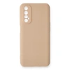 Realme 7 Kılıf Nano İçi Kadife Silikon - Pudra