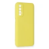 Realme 7 Kılıf Nano İçi Kadife Silikon - Sarı