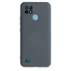 Realme C21 Kılıf Nano İçi Kadife Silikon - Gri