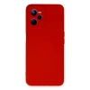 Realme C35 Kılıf Nano İçi Kadife Silikon - Kırmızı