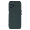 Realme C35 Kılıf Nano İçi Kadife Silikon - Koyu Yeşil