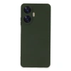 Realme C55 Kılıf Nano İçi Kadife Silikon - Koyu Yeşil