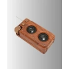 Retro Bluetooth Hoparlör Ahşap Görünümlü 5w Çift Stereo Ses