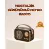 Retro Bluetooth Radyo – Nostaljik Tasarım, Tf Kart Ve Usb Destekli