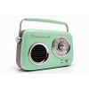 Retro Tasarımlı Bluetooth Fm Radyo Mint Yeşil
