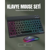 Rgb Aydınlatmalı Şarjlı Kablosuz Klavye Ve Mouse Seti – Modern Ve Kompakt Tasarım
