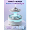 Rgb Işıklı Yağmur Efektli Hava Nemlendirici 350 Ml Sessiz Çalışma Uzaktan Kumanda