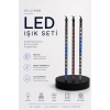 Rgb Led Dış Ve İç Mekan Süsleme Işığı 10 Çubuklu Şerit
