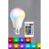 Rgb Led Lamba Led Işık Ampul Renk Değiştirebilen 100 Watt