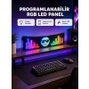 Rgb Led Panel – Çok Renkli, Kumandalı, Usb Bağlantılı Yazı Ve Gıf Gösterimli Akıllı Lamba