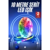 Rgb Neon Şerit Led Lamba 10 Metre İç Mekan Tasarımına Uygun