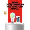 Rgb Uzaktan Kumandalı Led Ampul 16 Renkli A Kalite Orijinal