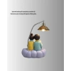 Romantik Çift Temalı Dekoratif Masa Lambası Yumuşak Led Işık