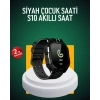 S10 Siyah Çocuk Takip Saati Güvenli Alan Uyarısı Ve Sesli Mesaj