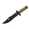 Salgur S 4759 Türk Tipi Komando Bıçağı 28,5cm - Testere Detaylı Bıçak, İpli, Kılıflı