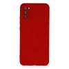 Samsung Galaxy A03s Kılıf Nano İçi Kadife Silikon - Kırmızı