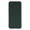 Samsung Galaxy A03s Kılıf Nano İçi Kadife Silikon - Koyu Yeşil