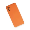 Samsung Galaxy A03s Kılıf Nano İçi Kadife Silikon - Turuncu