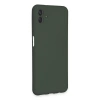 Samsung Galaxy A04e Kılıf Nano İçi Kadife Silikon - Koyu Yeşil