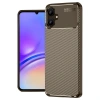 Samsung Galaxy A06 Kılıf Auto Focus Karbon Kapak - Kahverengi