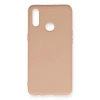 Samsung Galaxy A10s Kılıf Nano İçi Kadife Silikon - Pudra