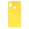 Samsung Galaxy A10s Kılıf Nano İçi Kadife Silikon - Sarı